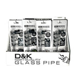 D&K Large Glass Pipe Set (Pack of 12)