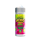 Apple & Raspberry 100ml Shortfill E Liquid By Sour Shockers