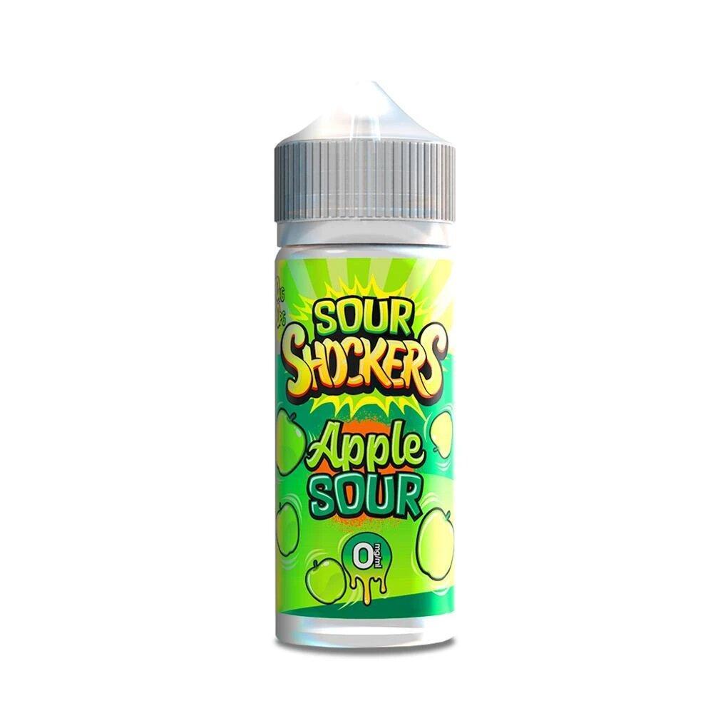 Apple Sour 100ml Shortfill E Liquid By Sour Shockers