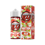 Starwberry Kivi100ml Shortfill E Liquid By Make It 100