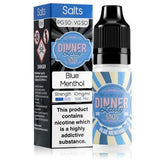 Dinner Lady 10ml Nicotine Salt E Liquid Blue Menthol