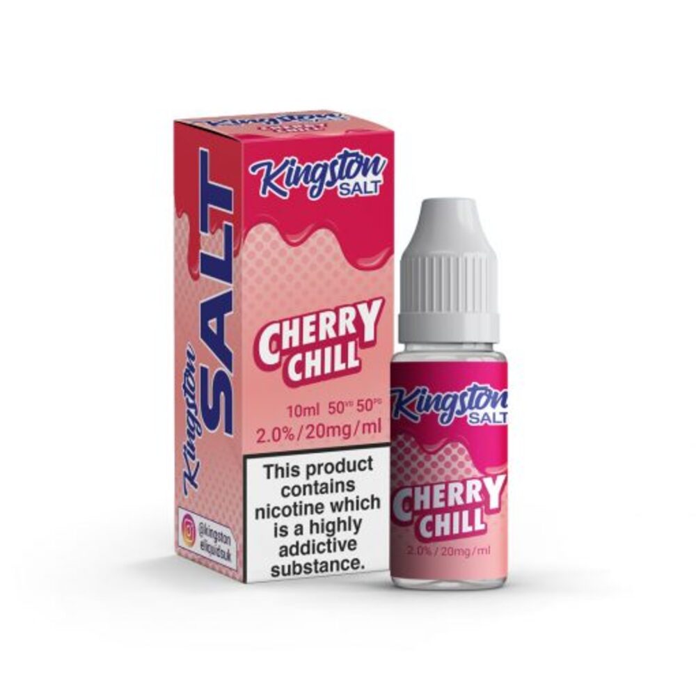 Cherry Chill 10ml Nic Salt E Liquid By Kingston