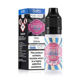 Dinner Lady 10ml Nicotine Salt E Liquid Pink Wave