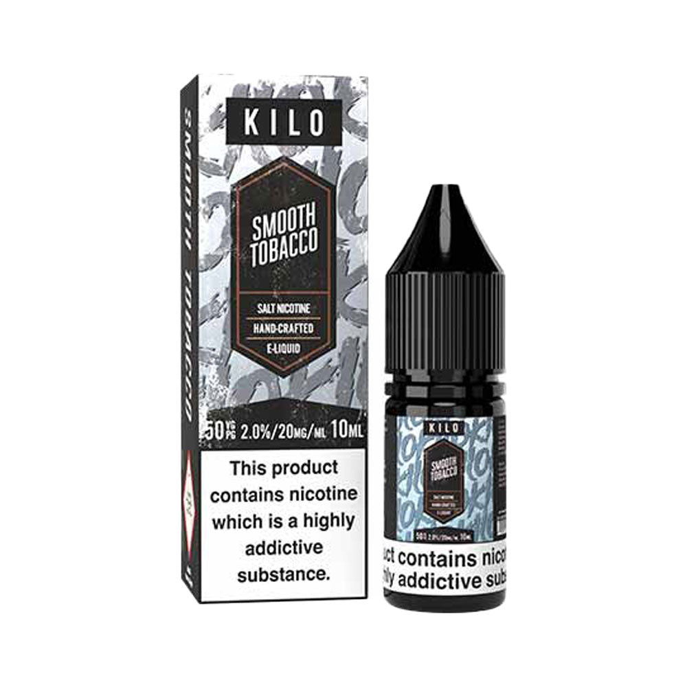 Kilo Salt 10ml Nicsalt E Liquid Smooth Tobacco