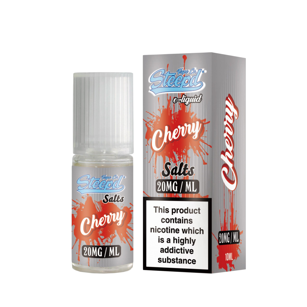 Steepd Cherry 10ml Nicotine Salt E Liquid By Steepd Vape (Pack Of 10)